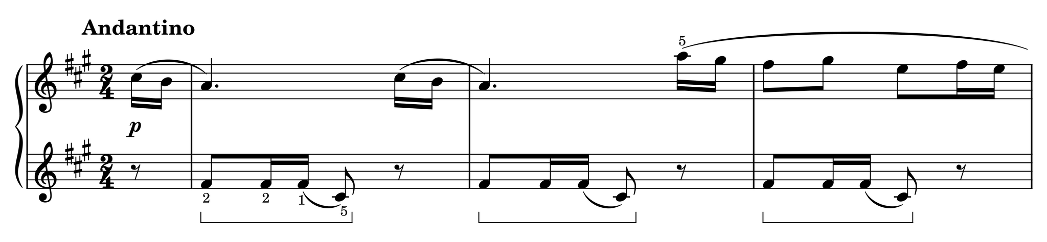 Excerpt of A Tale Op. 27, No. 22