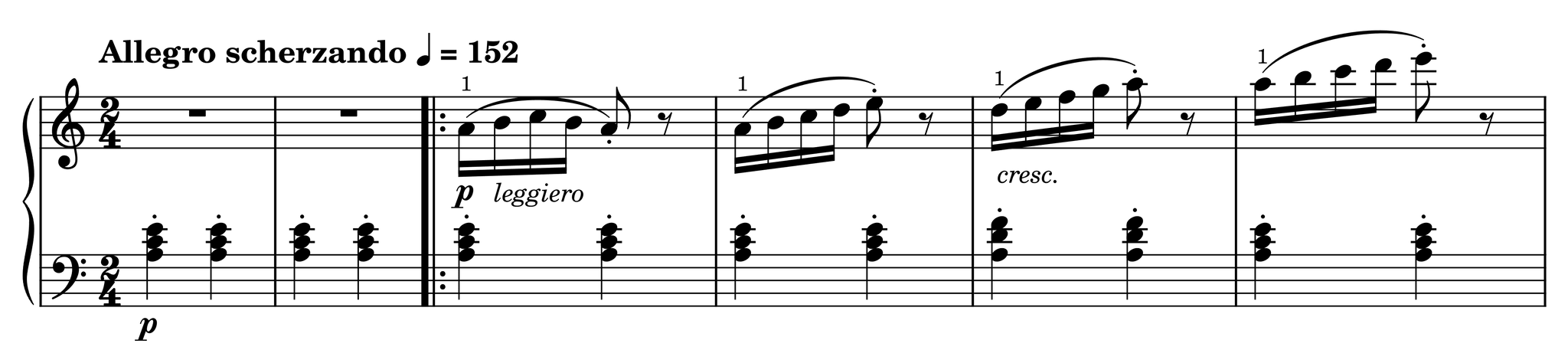 Excerpt of Arabesque Op. 100, No. 2