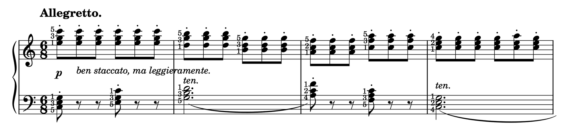 Excerpt of Etude in C Major Op. 37, No. 28