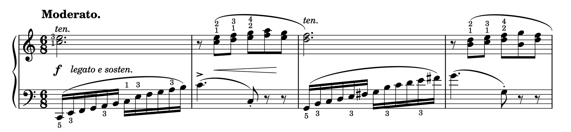Excerpt of Etude in C Major Op. 37, No. 37