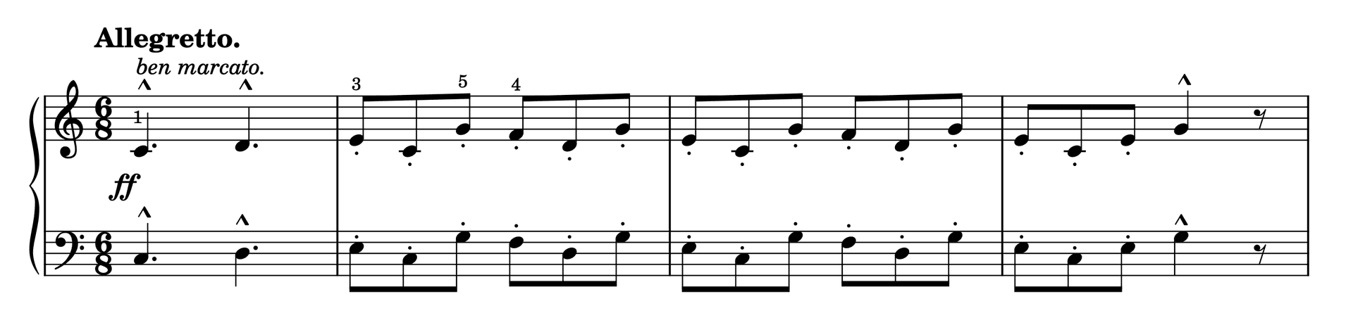 Excerpt of Etude in C Major Op. 37, No. 9