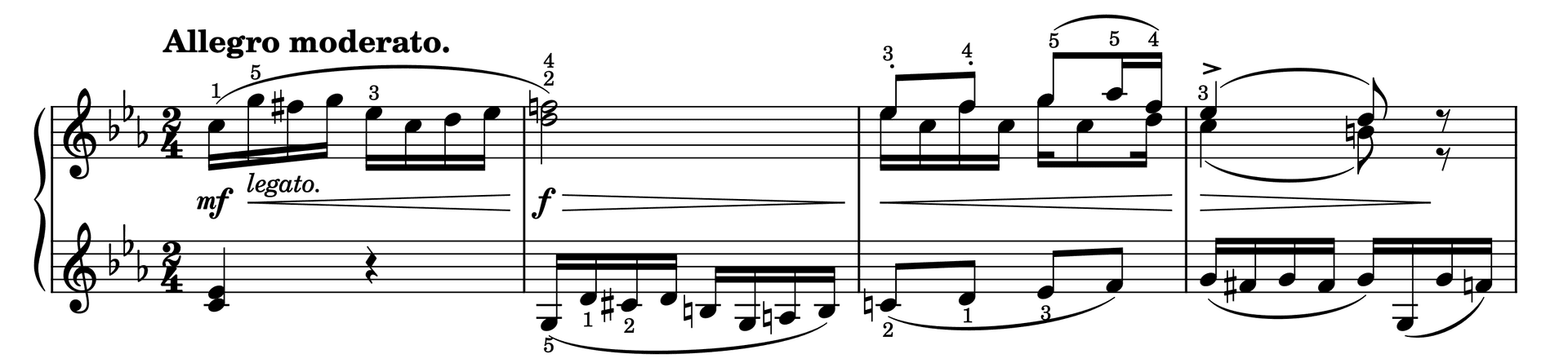 Excerpt of Etude in C Minor Op. 37, No. 43