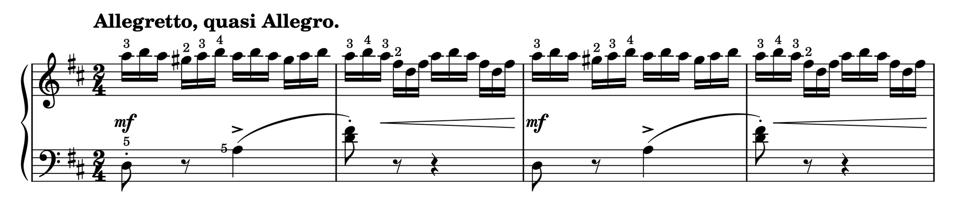 Excerpt of Etude in D Major Op. 37, No. 48