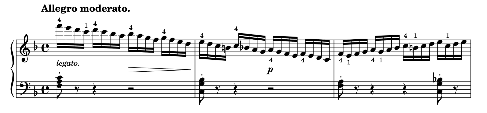 Excerpt of Etude in F Major Op. 37, No. 20