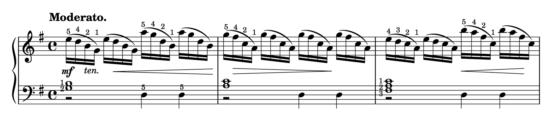 Excerpt of Etude in G Major Op. 37, No. 33