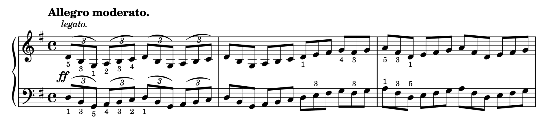 Excerpt of Etude in G Major Op. 37, No. 8