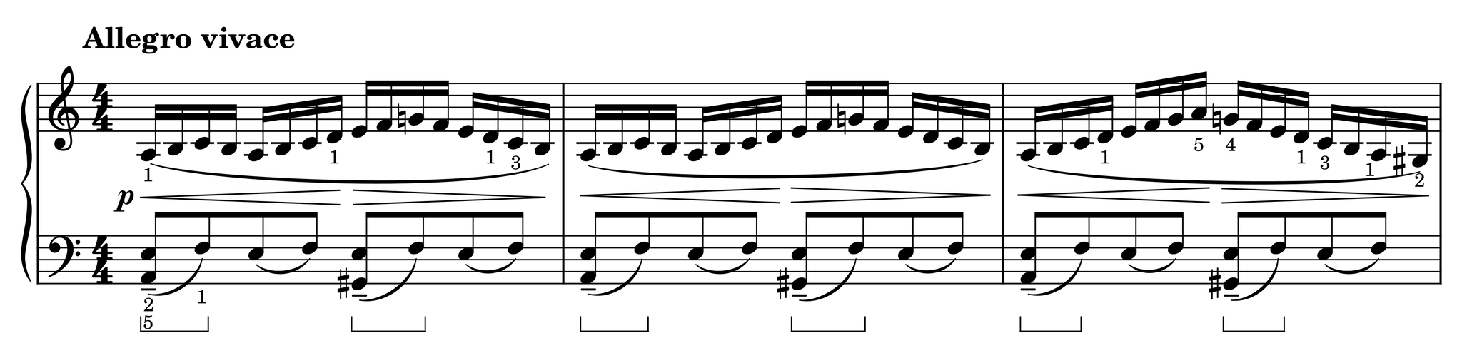 Excerpt of Etude Op. 27, No. 3