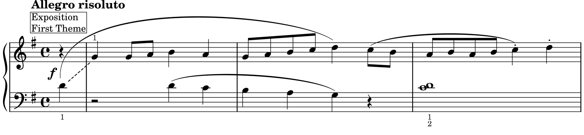 Excerpt of Imperial Sonatina, Mov. 1 - Allegro risoluto 
