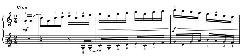 Excerpt of Etude