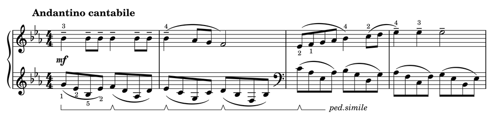 Excerpt of Fairy Tale Op. 27, No. 20