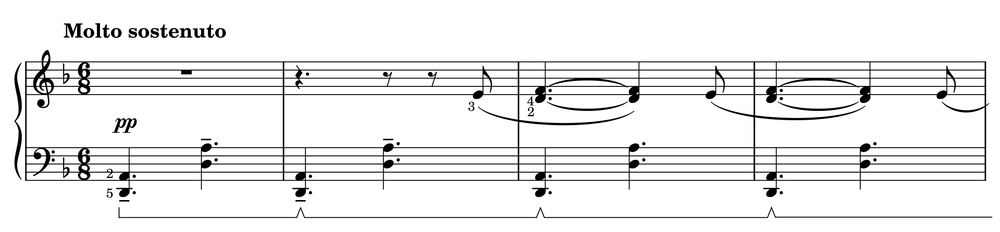 Excerpt of Novelette Op. 27, No. 25
