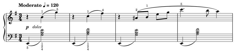 Excerpt of Valse Triste