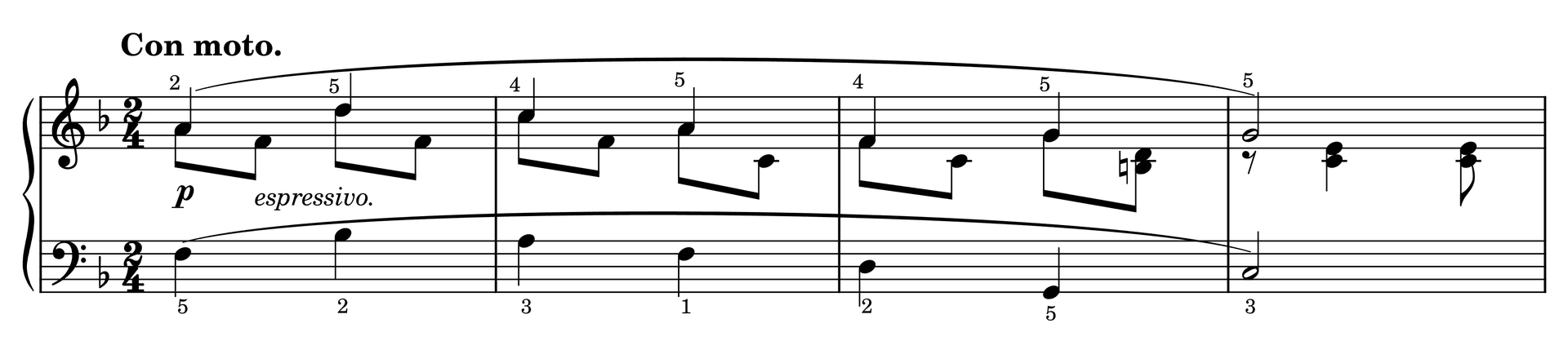 Excerpt of Longing Op. 140, No. 11