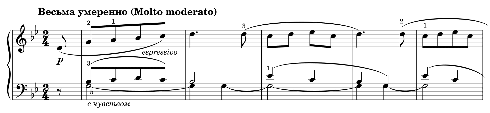Excerpt of Old French Song Op. 39, No. 16