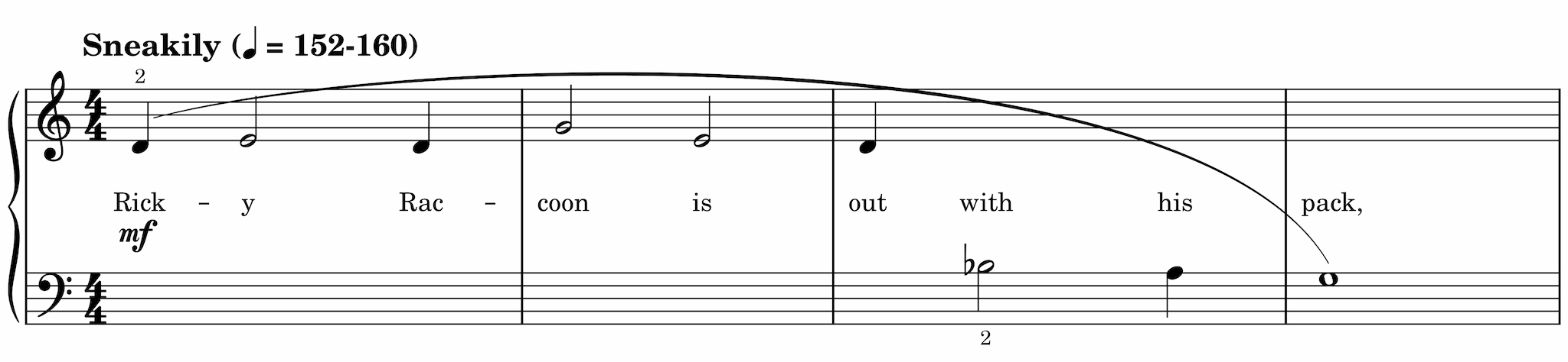 Excerpt of Ricky Raccoon 