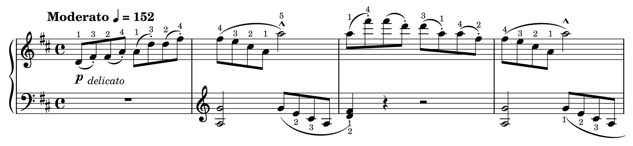 Excerpt of Tender Flower Op. 100, No. 10
