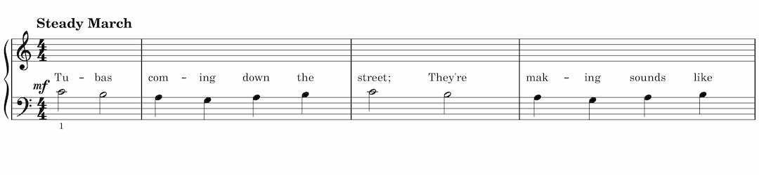 Tubas on Parade 