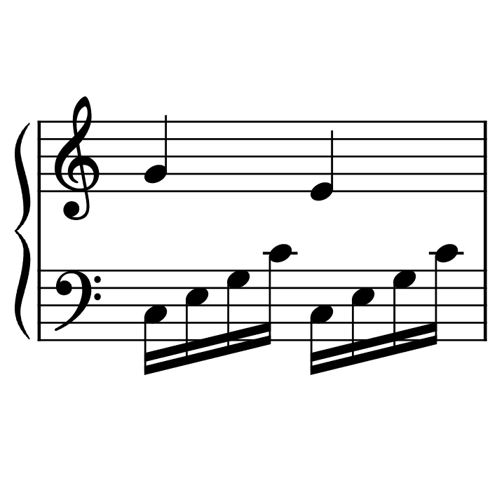 Image of the 16th Note Broken Chord Accompaniment element