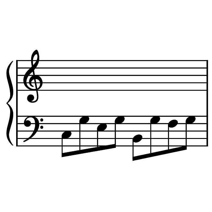Image of the 8th Note Alberti Bass Accompaniment element