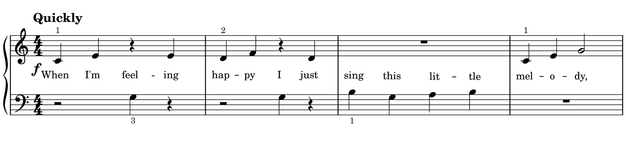 Excerpt of A Very Happy Song 