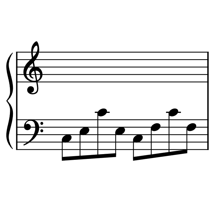 Image of the Broken Octave Accompaniment with Inner Notes element