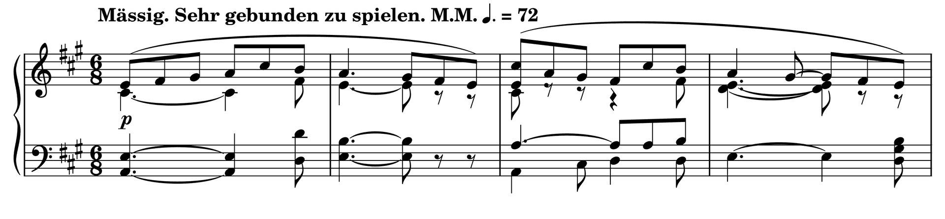 Excerpt of Roundelay Op. 68, No. 22 