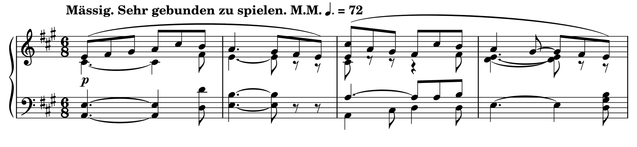 Excerpt of Roundelay Op. 68, No. 22 