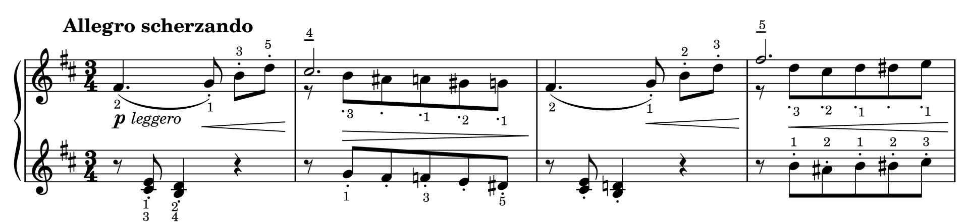 Excerpt of Scherzo Op. 27, No. 14