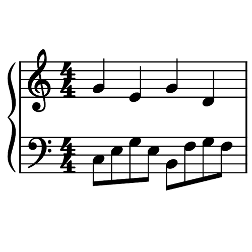 Image of the 8th Note Broken Chord Accompaniment element