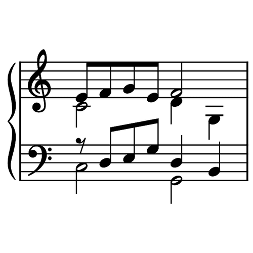 Image of the Intermediate Two Voices in One Hand element