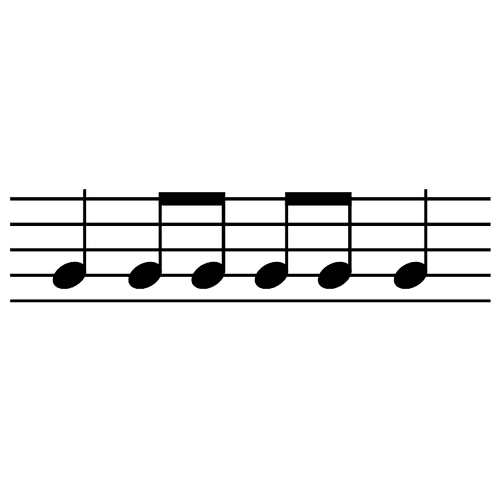 Image of the Repeated Single Notes element