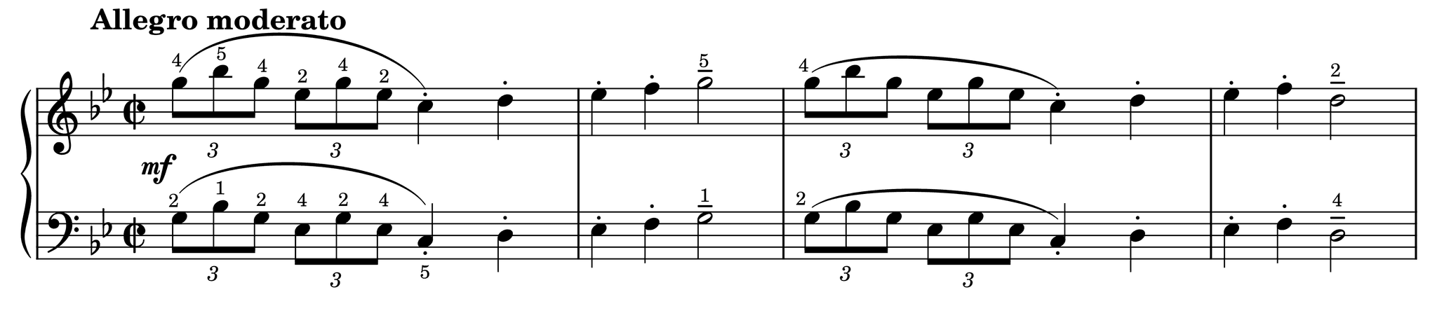 Excerpt of The Chase Op. 27, No. 21